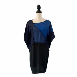 3/$25 BCBGMaxAzaria Blue Color Block Mini Dress SMALL